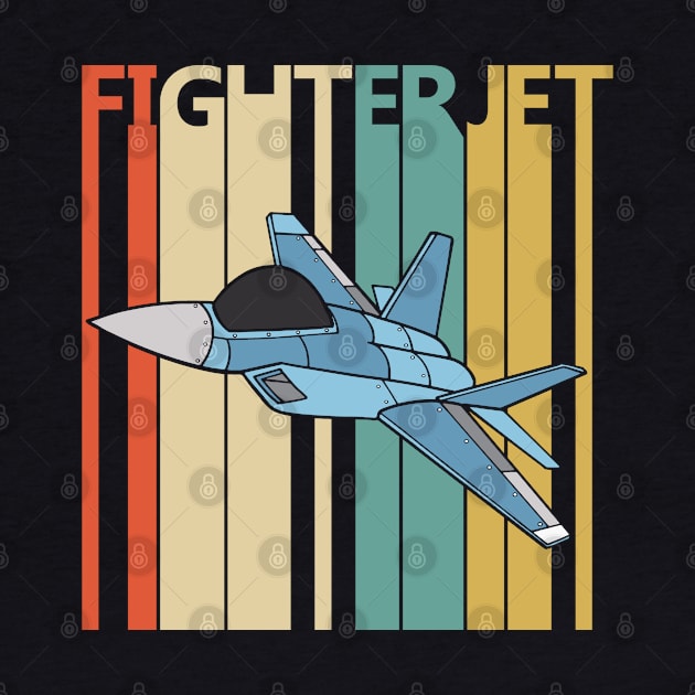 Vintage Military Fighter Jet by GWENT